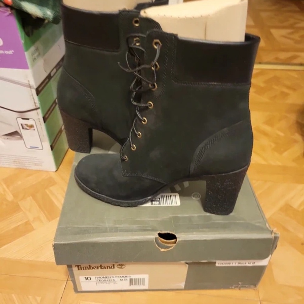 Timberland PRO Black Heeled Boots